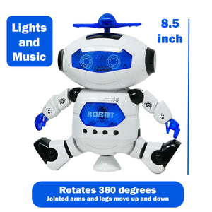 Dancing Robot with Lights and Sound 360 Degree LED Spinning