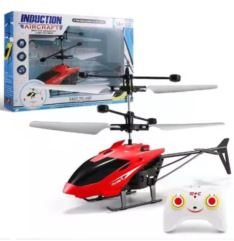 Flying Helicopter Toy Plane Hand or Remote Control Induction RC Gesture Sensing Airplane Aircraft Kids Boys Girls