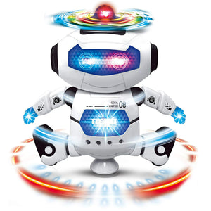 Dancing Robot with Lights and Sound 360 Degree LED Spinning