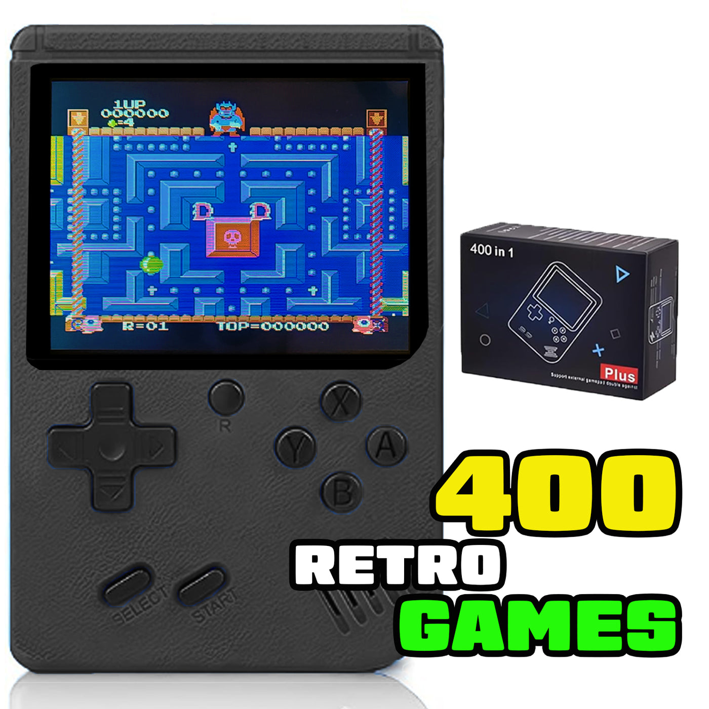 Mini Arcade Player Handheld Games for Kids Console 400 Retro Video Games, Electronic Toy ...