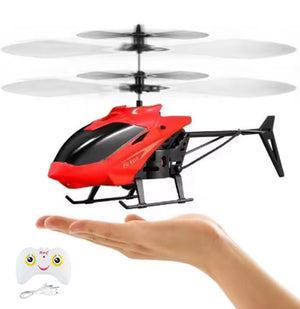 Flying Helicopter Toy Plane Hand or Remote Control Induction RC Gesture Sensing Airplane Aircraft Kids Boys Girls