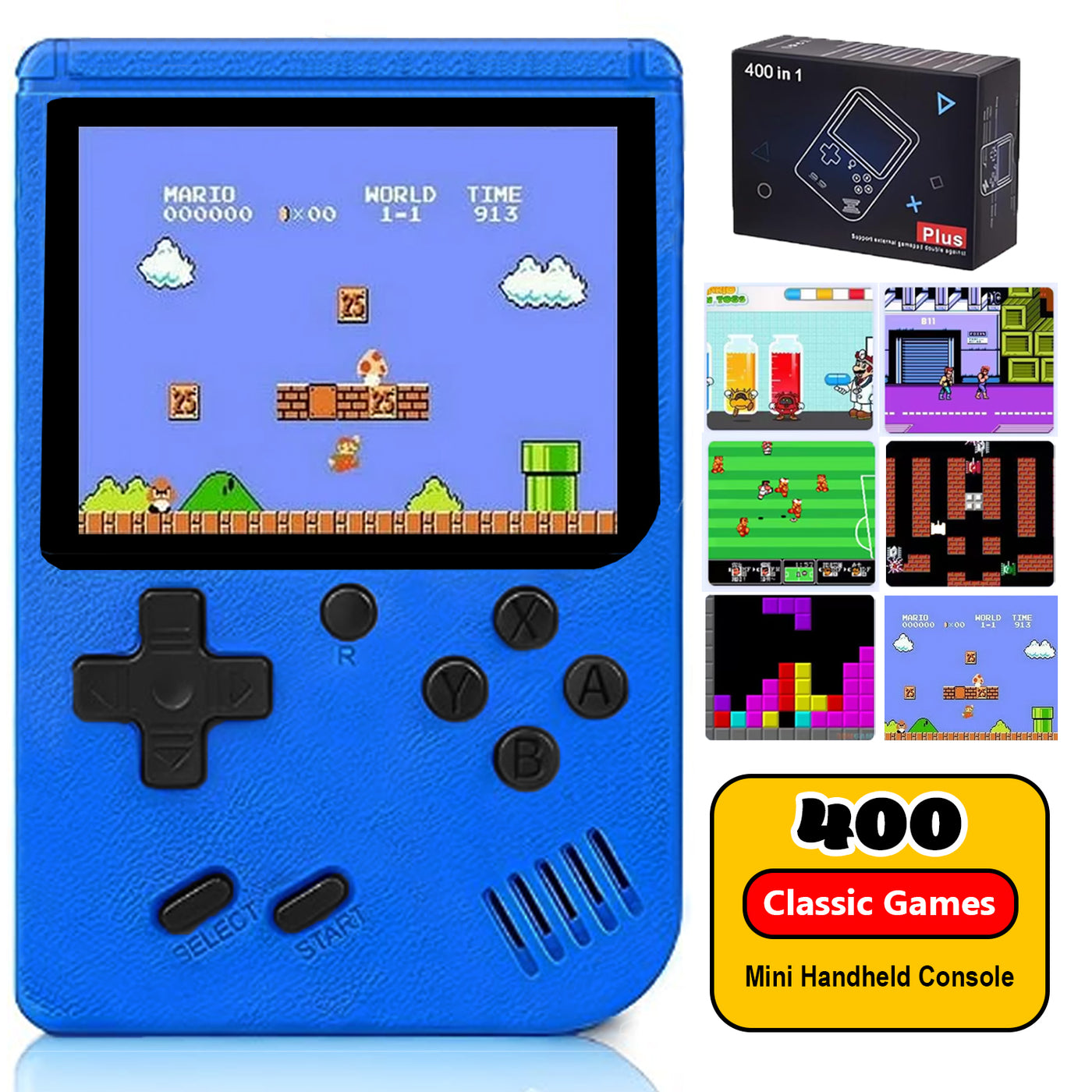 Handheld Games for Kids Console 400 Retro Video Games, Electronic