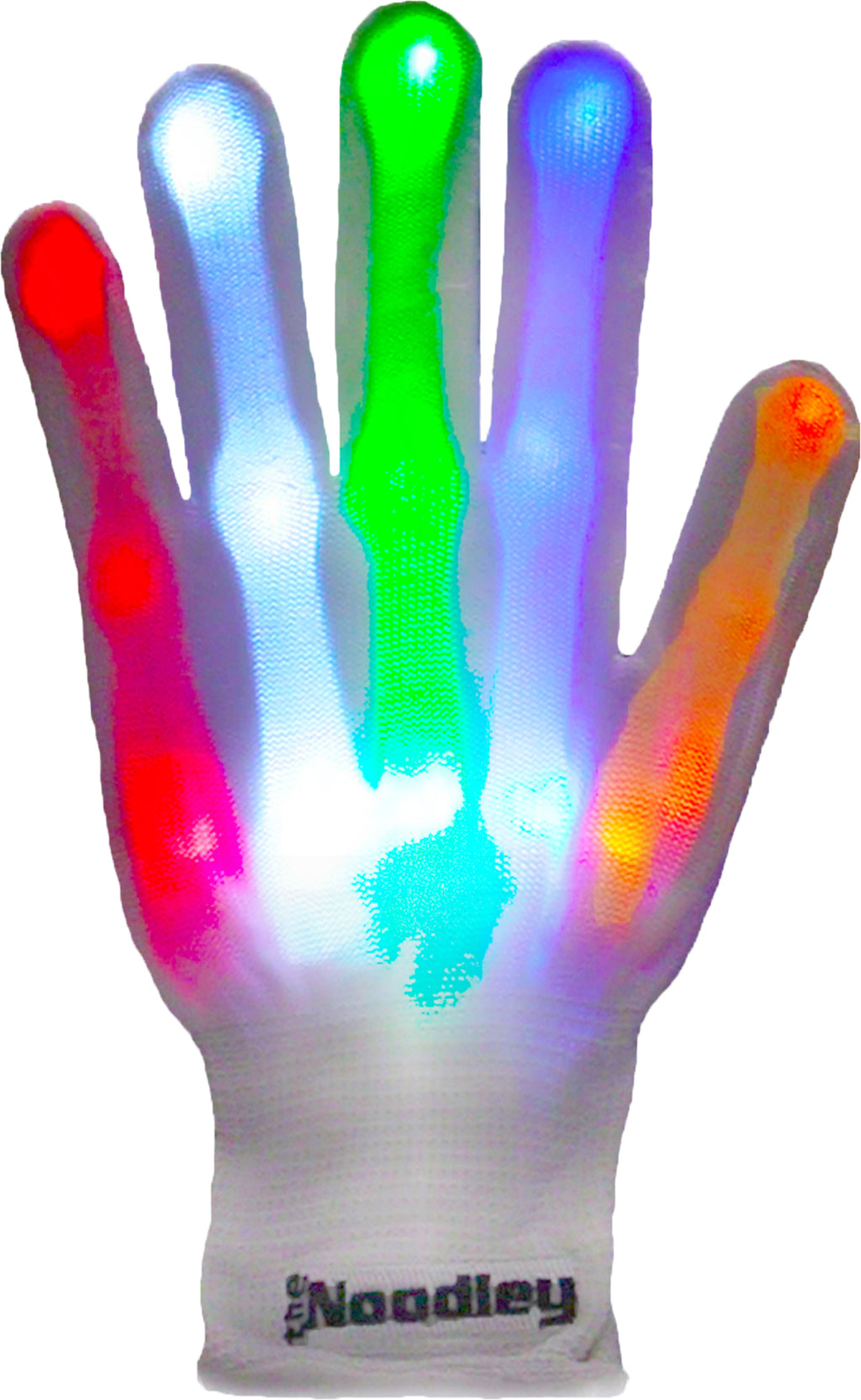 LED Gloves for Kids Teens Cool Toys Boy Girl Gift Ideas Halloween - Kid Sized (White)