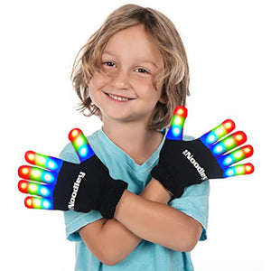 The Noodley Flashing LED Light Gloves for Kids