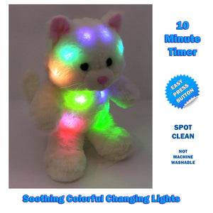 Rainbow Lites Teddy Bear Glow Plush LED Night Light Up Stuffed Animal 12 inch